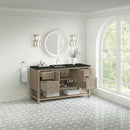 James Martin Breckenridge 60" Single Bathroom Vanity, Whitewashed Oak
