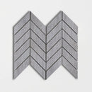 Peau D Elephant Matte Chevron Wood Look Porcelain Mosaics 17x7 3/4