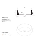 Pebble Concrete Sink