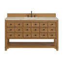 James Martin Malibu 60" Single Bathroom Vanity, Amber Birch