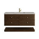 James Martin Allamari 48" Floating Single Bathroom Vanity, Sable
