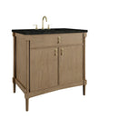 James Martin Kinnsden 36" Single Bathroom Vanity, Weathered Oak