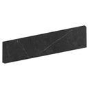 Piedra Gris Matte Bullnose Marble Look Porcelain Base 4x24