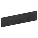 Piedra Gris Polished Bullnose Marble Look Porcelain Base 4x24