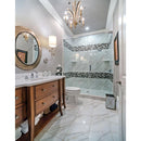 pietra calcatta glazed polished porcelain floor and wall tile msi collection NPIECAL1224P product shot bath view