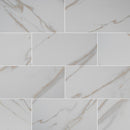 pietra calcatta glazed polished porcelain floor and wall tile msi collection NPIECAL1224P product shot multiple tiles top view