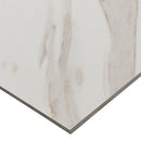 pietra calcatta glazed polished porcelain floor and wall tile msi collection NPIECAL1818P product shot one tile profile view