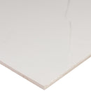 pietra carrara 12x24 glazed polished porcelain floor and wall tile msi collection NPIECAR1224P product shot one tile profile view