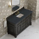 James Martin Brookfield 60" Single Bathroom Vanity, Black Onyx