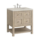 James Martin Breckenridge 30" Single Bathroom Vanity, Whitewashed Oak