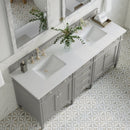 James Martin Brittany 72" Double Bathroom Vanity, Urban Gray