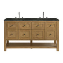 James Martin Breckenridge 60" Double Bathroom Vanity, Light Natural Oak