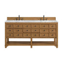 James Martin Malibu 72" Double Bathroom Vanity, Amber Birch