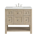 James Martin Breckenridge 36" Single Bathroom Vanity, Whitewashed Oak