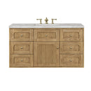 James Martin Laurent 48" Dual Mount Single Bathroom Vanity, Light Natural Oak