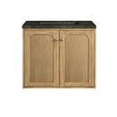 James Martin Laurent 30" Dual Mount Single Bathroom Vanity, Light Natural Oak
