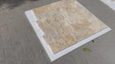 Ivory Light Travertine 6xFree-length split-face wall tile 360 view