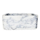 Calacatta Viola Marble Rectangular Wall-mount Bathroom Sink (W)12" (W)18" (H)7" 3D model