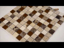 Ibiza Blend 12" x 12" Glass and Stone Mesh-Mounted Mosaic Tile 1" x 1"-MSI Collection