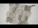 Savoy Picket Pattern 11.72" x 11.93" Glass Mesh-Mounted Mosaic Tile Pattern-MSI Collection