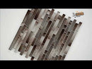 Akaya Copper Interlocking 11.75" x 12" Glass Mesh-Mounted Mosaic Tile Pattern-MSI Collection
