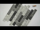 Urban Tapestry Interlocking 11.81" x 11.81" Glass Mesh-Mounted Mosaic Tile Pattern-MSI Collection
