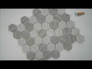 Silva Oak 11.02"x12.75" Glass Mesh-Mounted Mosaic Tile 2" Hexagon- MSI Collection