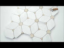 Cecily 10.83"x12.6" Polished Marble Mesh-Mounted Mosaic Tile Pattern- MSI Collection