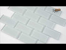 Arctic Ice Subway 12"x12" Glass Mesh-Mounted Mosaic Tile 2"x4" - MSI Collection