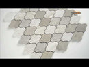 Arctic Storm Arabesque 12" x 12.6" Multi Finish Marble Mesh-Mounted Mosaic Tile Pattern-MSI Collection