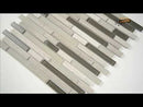 Modello Grigio Interlocking 12"x12" Glass Stone Mesh-Mounted Mosaic Tile  Pattern - MSI Collection