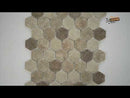 Sandhills 11.02"x12.76" Glass Mesh-Mounted Mosaic Tile 2" Hexagon - MSI Collection