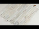 Greecian White Interlocking 12" x 12" Polished Marble Mesh-Mounted Mosaic Tile Pattern-MSI Collection