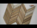Havenwood Saddle Chevron 12"x15" Glazed Porcelain Mesh-Mounted Mosaic Tile - MSI Collection