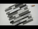 Urban Loft Interlocking 12"x12" Glass Stone and Metal Mesh-Mounted Mosaic Tile Pattern -  MSI Collection