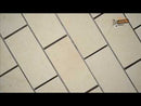 Aria Cremita 12"x12" Polished Porcelain Mesh-Mounted Mosaic Tile 2"x4" - MSI Collection