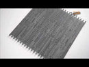 Basalt Blue Bamboo 12" x 12" Honed Mesh-Mounted Mosaic Tile Pattern-MSI Collection