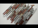 Urbano Blend Interlocking 12"x12" Glass Stone Mesh-Mounted Mosaic Tile Pattern- MSI Collection