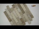 Sandhills Interlocking 11.81" x 11.81" Glass Mesh-Mounted Mosaic Tile Pattern-MSI Collection