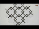 Blanco Lynx Stone Metal Mesh-Mounted Mosaic Tile 10.4"x10.47" Polished-MSI Collection