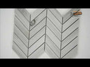 Havenwood Platinum Chevron 12"x15" Glazed Porcelain Mesh-Mounted Mosaic Tile - MSI Collection