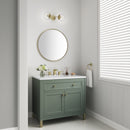 James Martin Chicago 36" Single Bathroom Vanity, Smokey Celadon