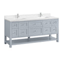 James Martin Breckenridge 72" Double Bathroom Vanity, Serenity Blue