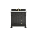 James Martin Brookfield 36" Single Bathroom Vanity, Black Onyx