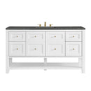 James Martin Breckenridge 60" Single Bathroom Vanity, Bright White