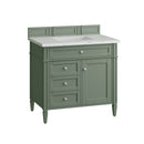James Martin Brittany 36" Single Bathroom Vanity, Smokey Celadon
