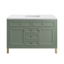 James Martin Chicago 48" Single Bathroom Vanity, Smokey Celadon