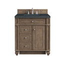 James Martin Bristol 30" Single Bathroom Vanity, Whitewashed Walnut