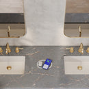 James Martin Brittany 72" Double Bathroom Vanity, Saddle Brown