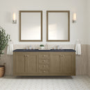James Martin Chicago 72" Double Bathroom Vanity, Walnut Whisper